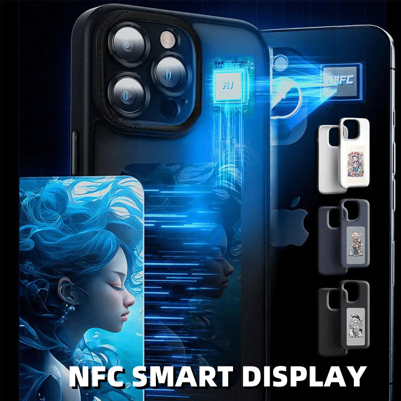 E-ink Screen Phone Case Unlimited Screen Projection Personalized Phone Cover Battery Free New Designer Luxury Phone Case - NOMAN STORE LLC