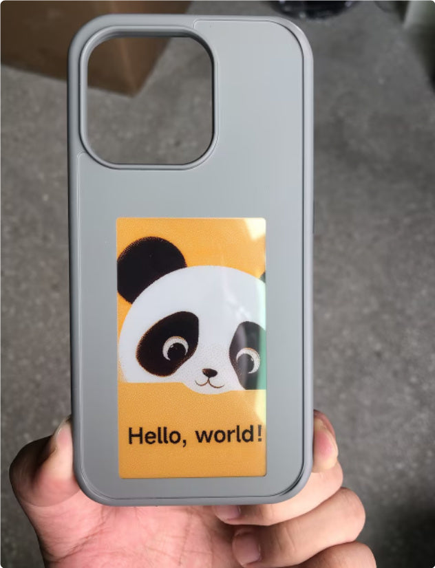 E-ink Screen Phone Case Unlimited Screen Projection Personalized Phone Cover Battery Free New Designer Luxury Phone Case - NOMAN STORE LLC