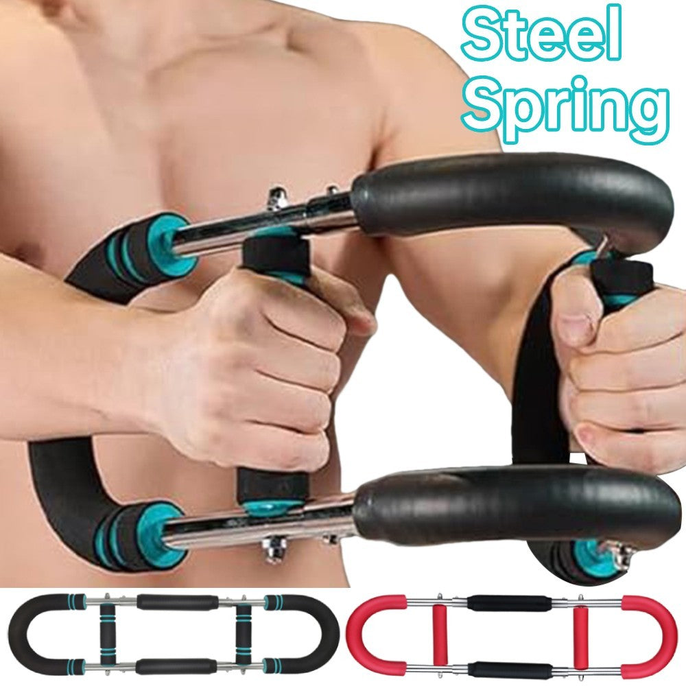 Multi-functional U-shaped Arm Strengthener Chest Trainer Adjustable Forearm Strength Exerciser Home Gym Equipment Bodybuilding - NOMAN STORE LLC