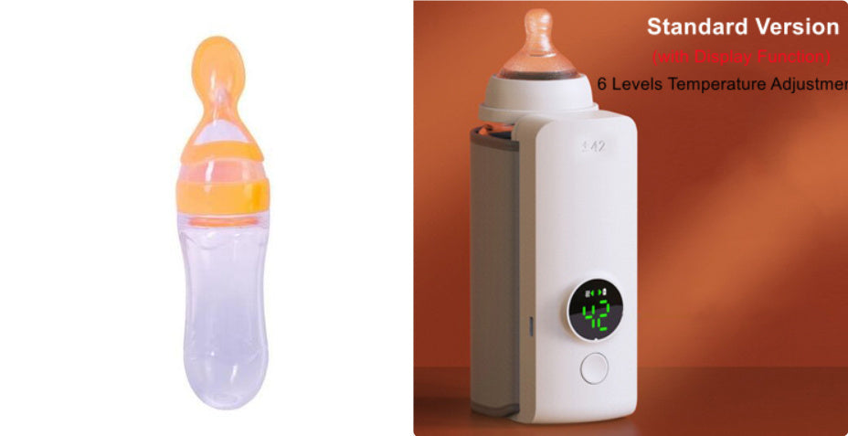 Portable Wireless Rechargeable Baby Bottle Warmer USB Charging And Heating Bag Portable Constant Temperature Milk Warmer Universal Bottle Insulation Sleeve - NOMAN STORE LLC