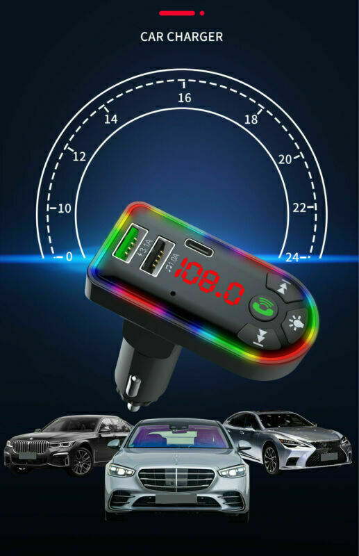 Car Bluetooth 5.0 MP3 Player FM Transmitter Radio 3.1A Fast Charger Adapter Lots - NOMAN STORE LLC