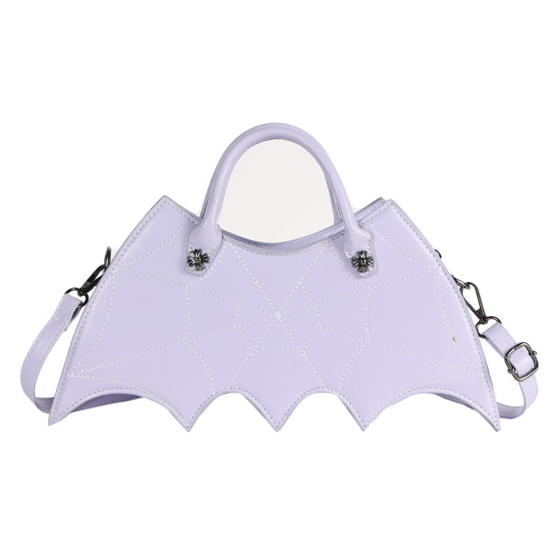 Halloween Spider Web Shape Shoulder Bags Personality Batgirl Tide Pu Handbags Fashoin Messenger Crossbody Bag - NOMAN STORE LLC