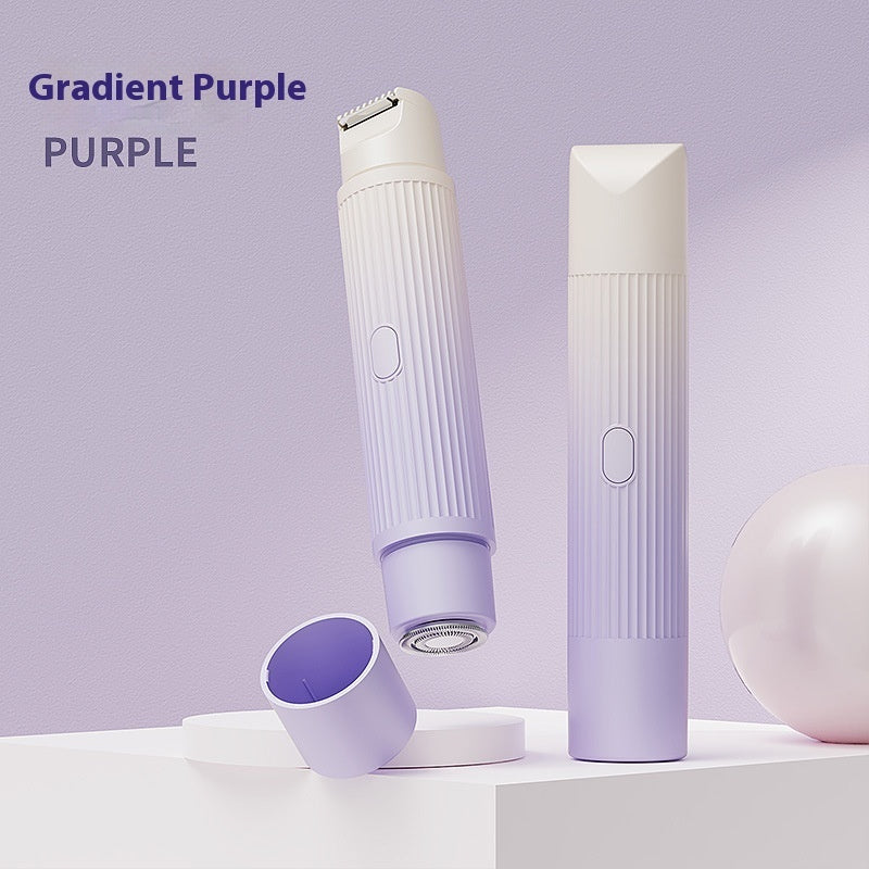 Dual-Head Electric Shaver Painless Women's Epilator Bikini Hair Removal Device Automatic Hair Trimmer Underarm Facial Lips Leg - NOMAN STORE LLC
