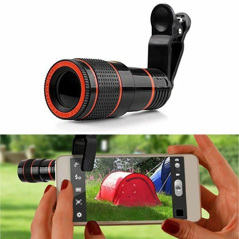 HD 8X Clip On Optical Zoom Telescope Camera Lens For Universal Mobile Cell Phone - NOMAN STORE LLC
