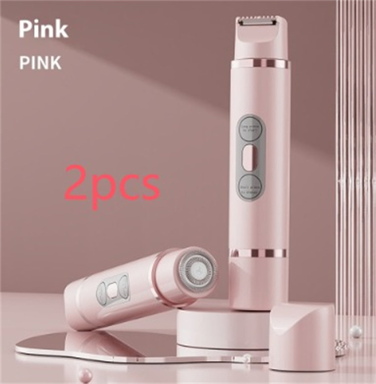Dual-Head Electric Shaver Painless Women's Epilator Bikini Hair Removal Device Automatic Hair Trimmer Underarm Facial Lips Leg - NOMAN STORE LLC