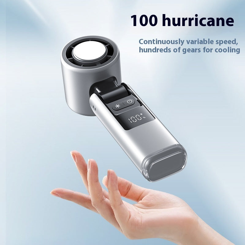 Turbos Chilled Ice Sensation Cold Fan Super Mini Turbos Speed Fan USB Powered Digital Display For Outdoor Camping Travel - NOMAN STORE LLC