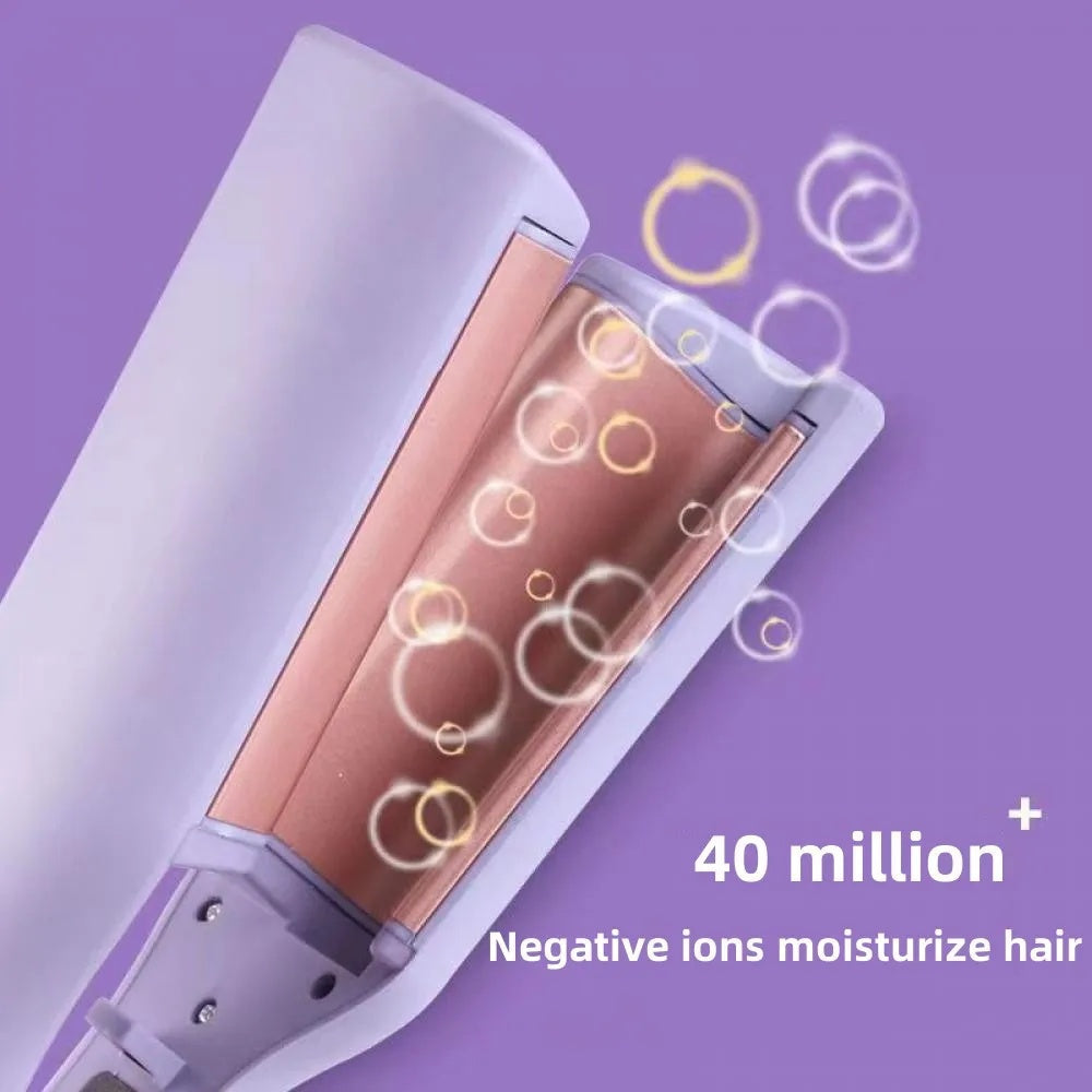 Hair Curling Iron 32mm Deep Wave Hair Curler 4 Temperature Adjustable Fast Heating Crimping Iron Styler Wand For All Hair Style - NOMAN STORE LLC