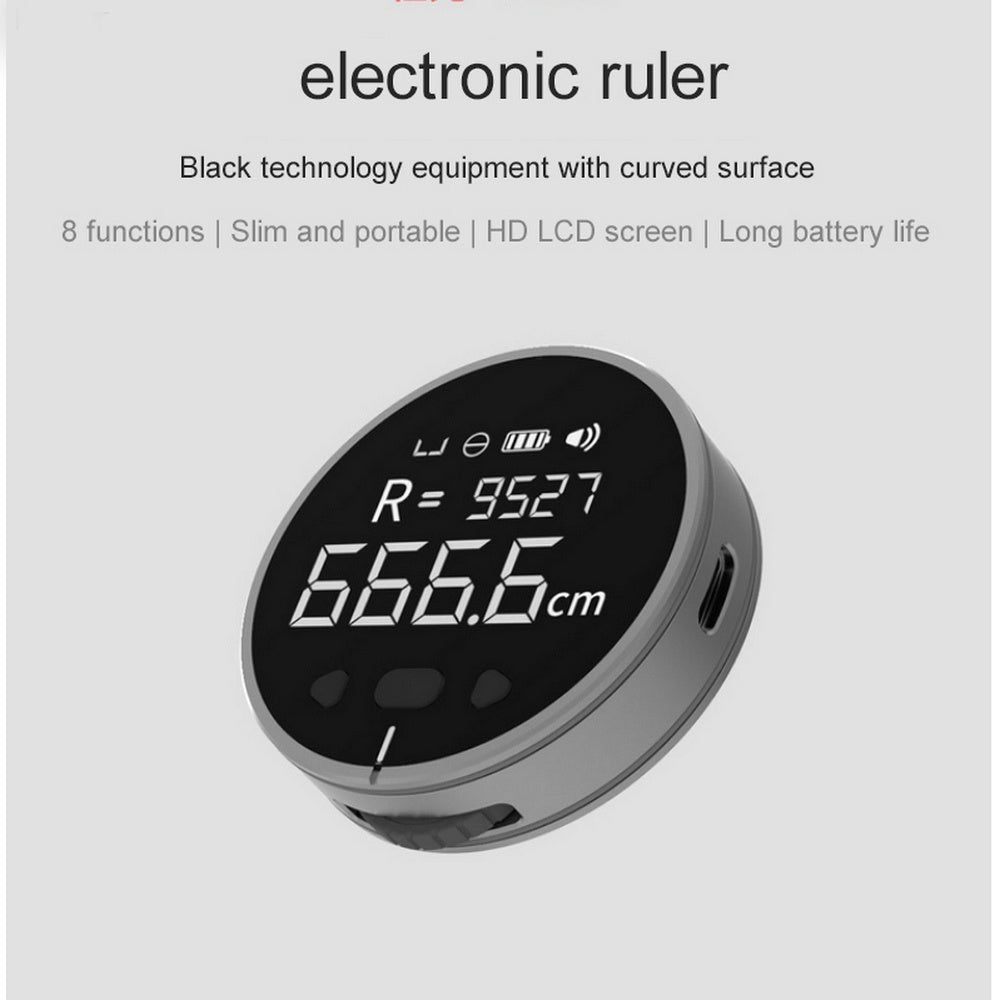 Distance Measuring Instrument Electronic Measuring Ruler Tape Measure High Definition Digital LCD High Precision Electronic Measuring Ruler Tool - NOMAN STORE LLC