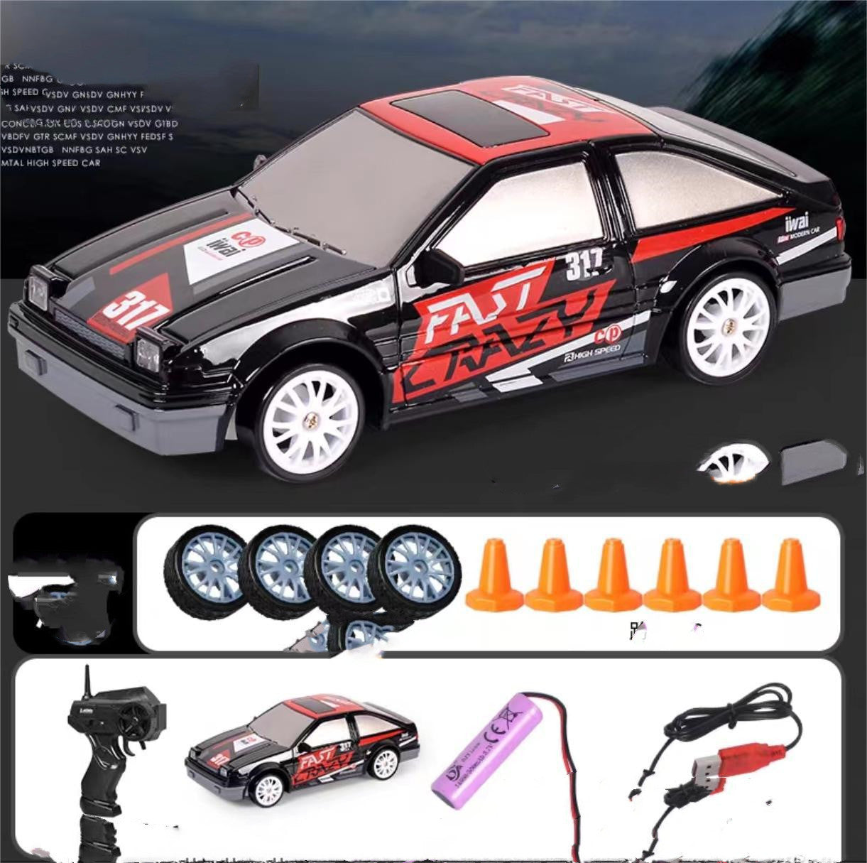 Car 4WD RC Drift Car Toy Remote Control GTR Model AE86 Vehicle Car RC Racing Car Toy For Children Christmas Gifts - NOMAN STORE LLC
