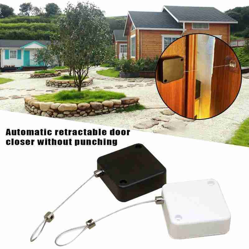 Automatic Door Closer Punch-Free Soft Close Door Closers For Sliding Door Glass Door 500g-1000g Tension Closing Device - NOMAN STORE LLC