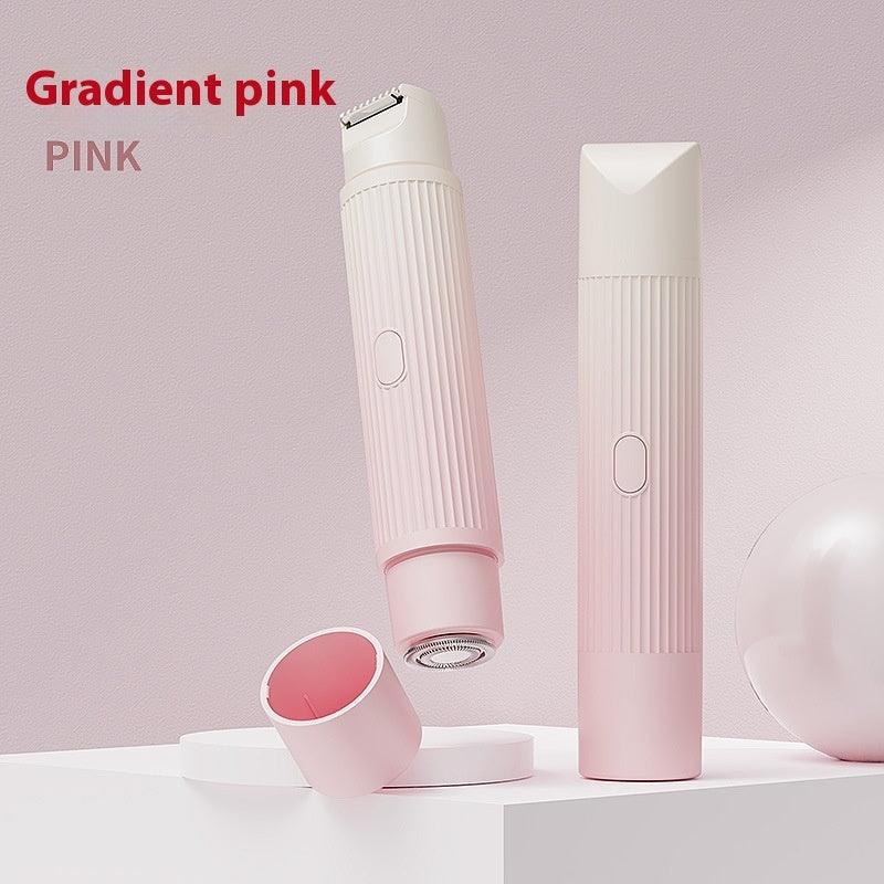Dual-Head Electric Shaver Painless Women's Epilator Bikini Hair Removal Device Automatic Hair Trimmer Underarm Facial Lips Leg - NOMAN STORE LLC