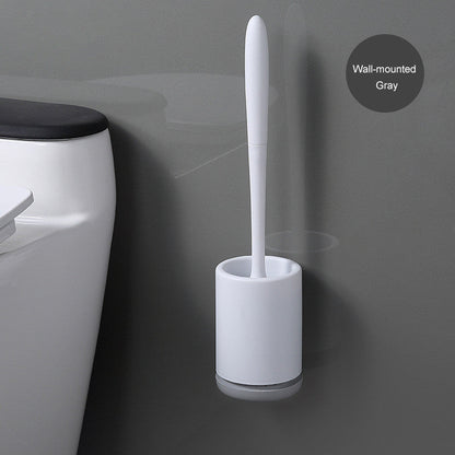 Non-stick Hair Soft Plastic Brush Head Toilet - NOMAN STORE LLC