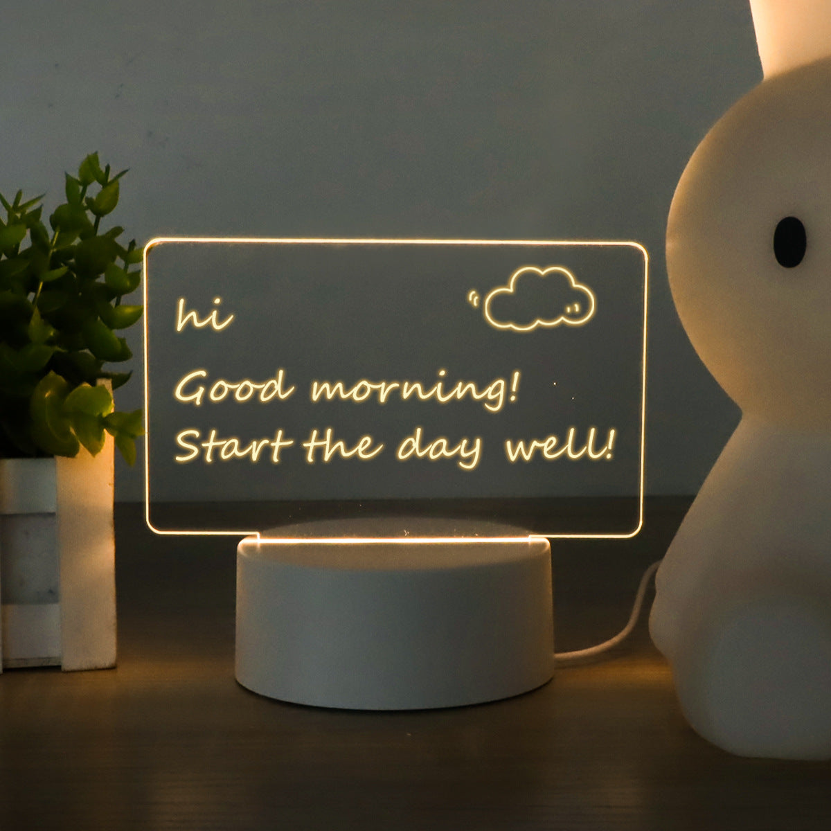LED note glow board horizontal style