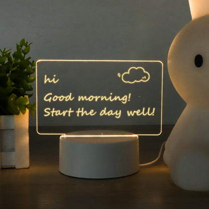 LED note glow board horizontal style