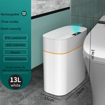 Smart Trash Can With Lid For Bedroom And Living Room Kitchen Storage Box Trash Can Induction Small Car Box Automatic Smart Dustbin Smart Trash Bin - NOMAN STORE LLC