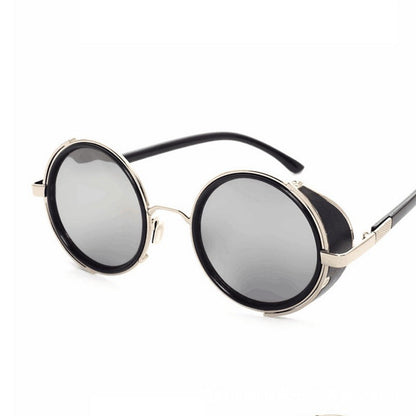 Round Retro Sunglasses Fashion UV Protection Sunglasses - NOMAN STORE LLC