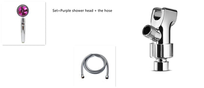 Shower Head Water Saving Flow 360 Degrees Rotating With Small Fan ABS Rain High Pressure Spray Nozzle Bathroom Accessories 0ba4adf6-cd55-4efe-8d17-401b2e22121a