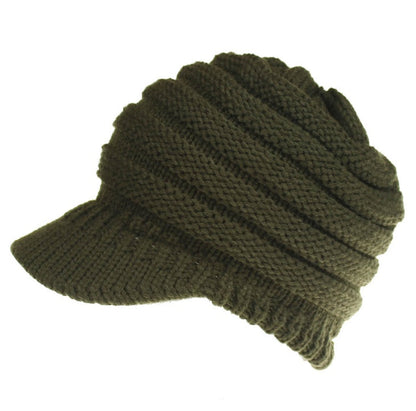 Women Ponytail Beanies Autumn Winter Hats Female Soft Knitting Caps Warm Ladies Skullies - NOMAN STORE LLC
