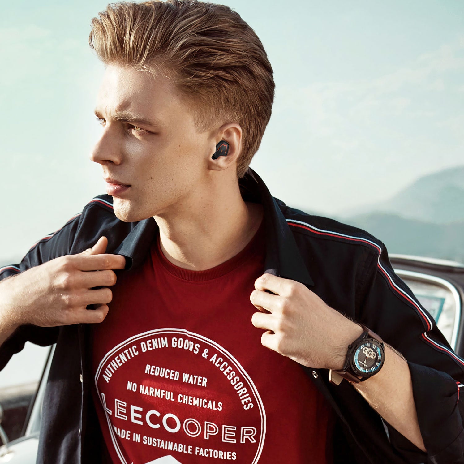 TWS innovative simple wireless bluetooth headset - NOMAN STORE LLC