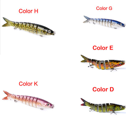 Pike Fishing Lures Artificial Multi Jointed Sections Hard Bait Trolling Pike Carp Fishing Tools - NOMAN STORE LLC