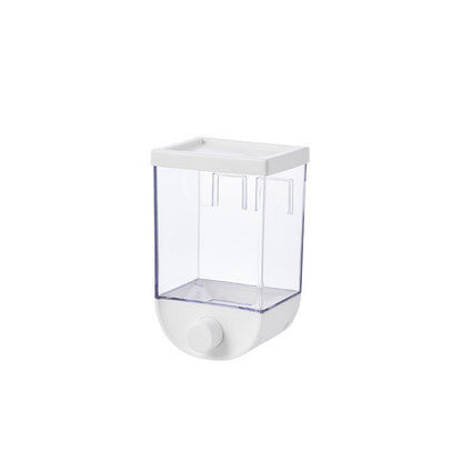 Kitchen Food Storage Easy Press Container Cereal Dispenser Wall Mounted Food Storage Box - NOMAN STORE LLC