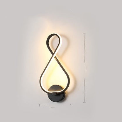 led wall lamp nordic minimalist bedroom bedside lamp - NOMAN STORE LLC