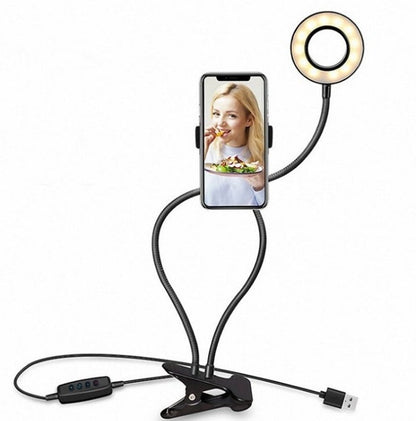 LED Selfie Ring Light for Live Adjustable Makeup Light-8cm Stand - NOMAN STORE LLC