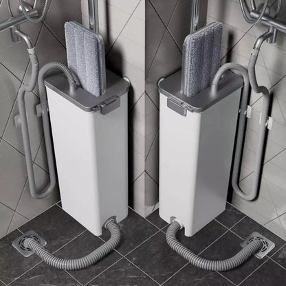 360 Degrees Shaft Rotates Aluminum Alloy Rod Floor Mop and Bucket Set Professional Floor Cleaning System - NOMAN STORE LLC