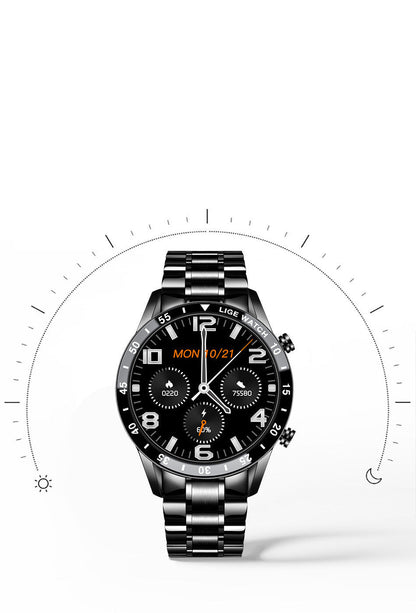 Multifunctional Smart Watch  Bluetooth Call  Pedometer Blood Pressure And Heart Rate Detection Waterproof Watch - NOMAN STORE LLC