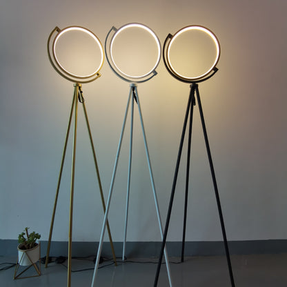 Halo floor lamp white