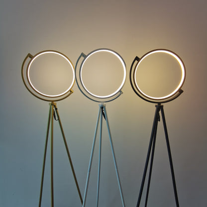 Halo floor lamp in living room