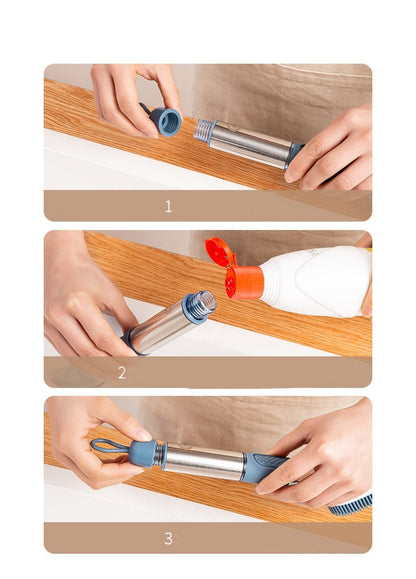 New Multifunctional Dish Brush Household Kitchen Oily Sponge Long Handle Cleaning Brush - NOMAN STORE LLC