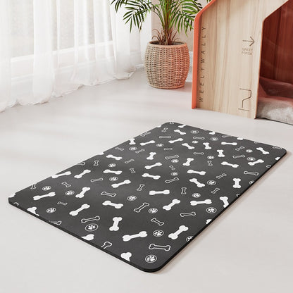 Water-absorbing quick-drying mat