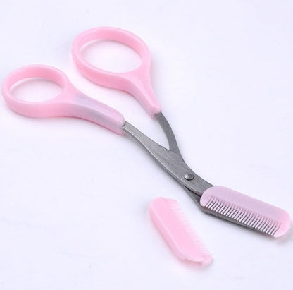 Beauty tools eyebrow scissors with eyebrow comb - NOMAN STORE LLC