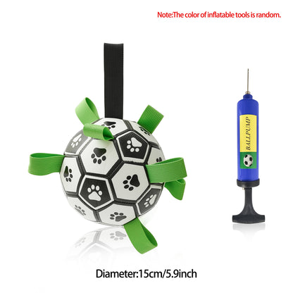 Interactive Dog Football Toy Soccer Ball Inflated Training Toy For Dogs Outdoor Border Collie Balls For Large Dogs Pet Supplies - NOMAN STORE LLC