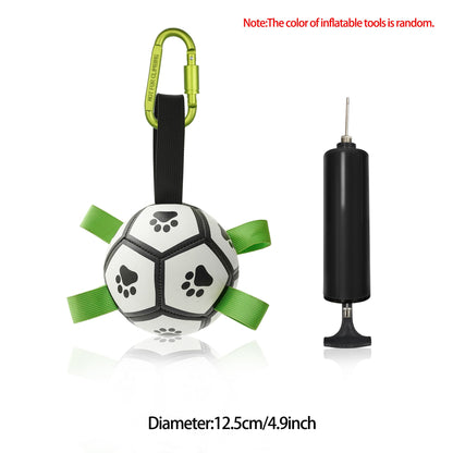Interactive Dog Football Toy Soccer Ball Inflated Training Toy For Dogs Outdoor Border Collie Balls For Large Dogs Pet Supplies - NOMAN STORE LLC