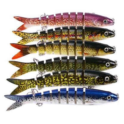 Pike Fishing Lures Artificial Multi Jointed Sections Hard Bait Trolling Pike Carp Fishing Tools - NOMAN STORE LLC
