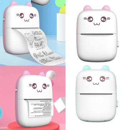 Mini Printer Portable Mini Bluetooth WiFi New Wrong Printer Mobile Phone Photo Title Note Hot Print Pocket Student Error Label Printer - NOMAN STORE LLC