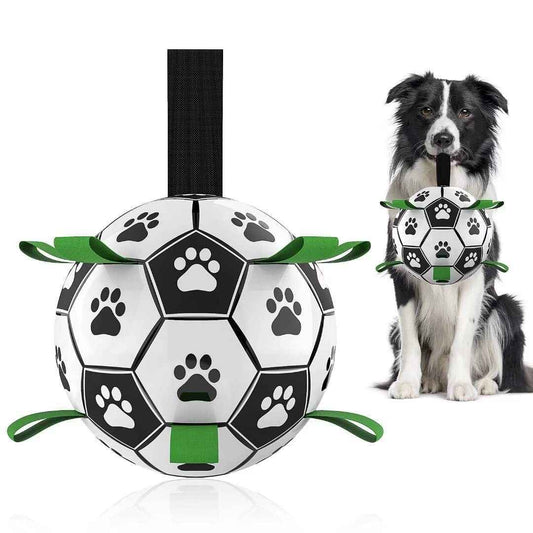Interactive Dog Football Toy Soccer Ball Inflated Training Toy For Dogs Outdoor Border Collie Balls For Large Dogs Pet Supplies - NOMAN STORE LLC