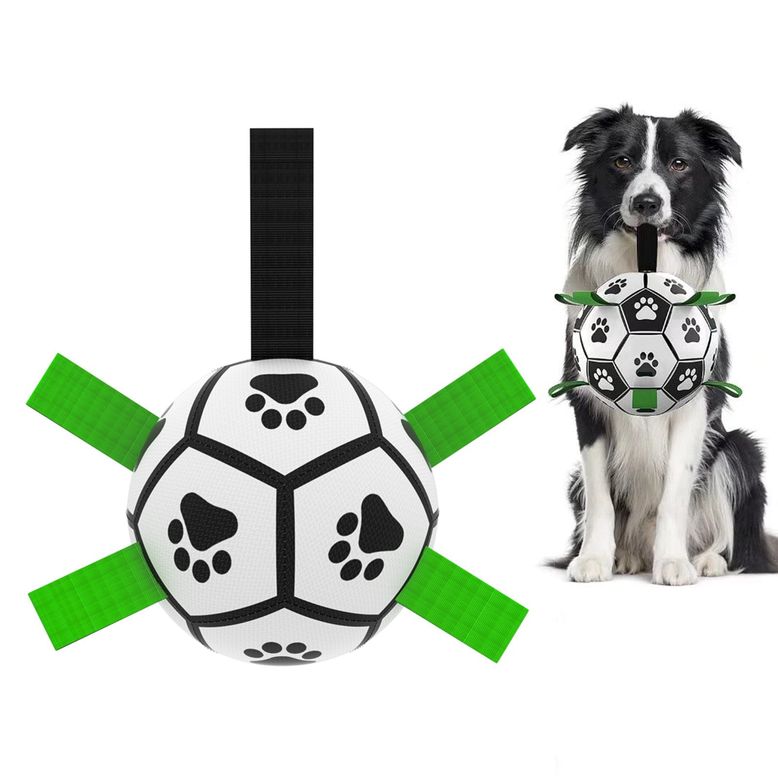 Interactive Dog Football Toy Soccer Ball Inflated Training Toy For Dogs Outdoor Border Collie Balls For Large Dogs Pet Supplies - NOMAN STORE LLC