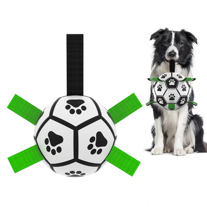 Interactive Dog Football Toy Soccer Ball Inflated Training Toy For Dogs Outdoor Border Collie Balls For Large Dogs Pet Supplies - NOMAN STORE LLC