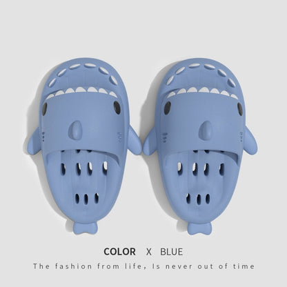 Shark Slippers With Drain Holes Shower Shoes For Women Quick Drying Eva Pool Shark Slides Beach Sandals With Drain Holes - NOMAN STORE LLC