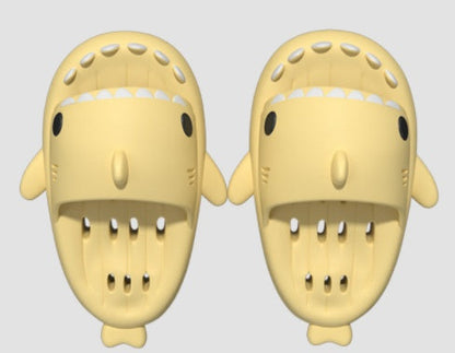 Shark Slippers With Drain Holes Shower Shoes For Women Quick Drying Eva Pool Shark Slides Beach Sandals With Drain Holes - NOMAN STORE LLC