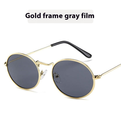 Sun Protection Trend Retro Oval Sun Glasses - NOMAN STORE LLC