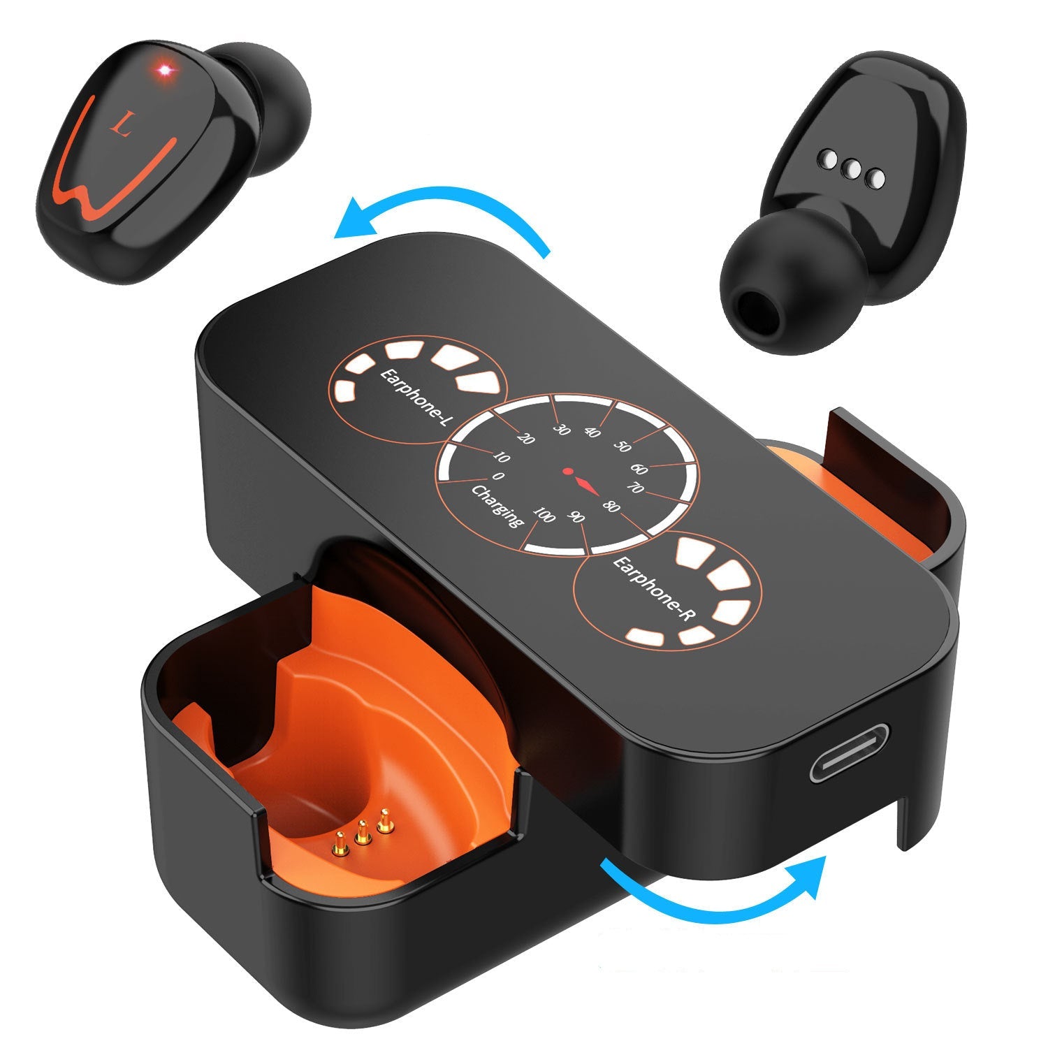 TWS innovative simple wireless bluetooth headset - NOMAN STORE LLC