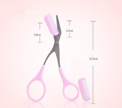 Beauty tools eyebrow scissors with eyebrow comb - NOMAN STORE LLC