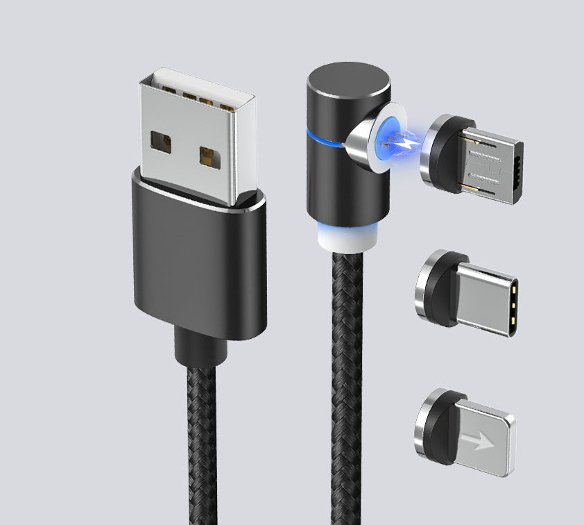 Magnetic Cable LED Magnet Charger Cable USB Cable & USB Type-C USB C - NOMAN STORE LLC