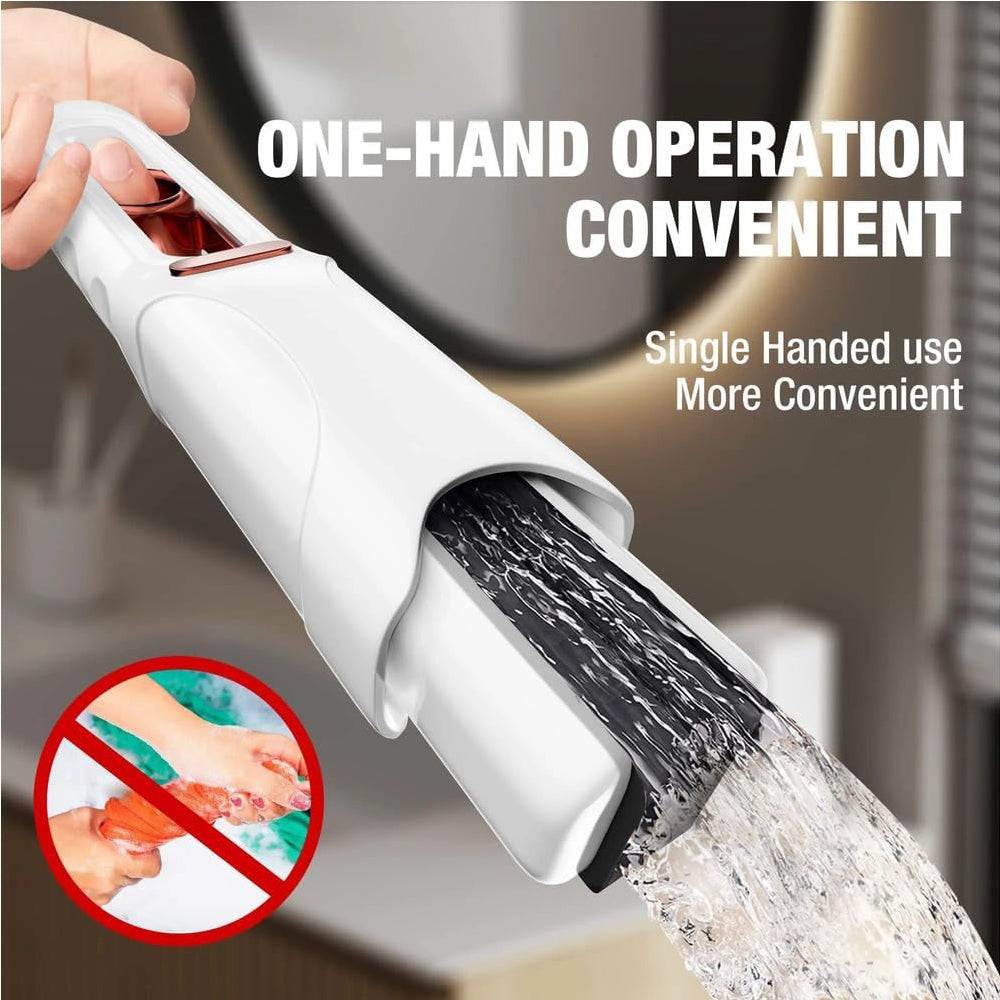 1pc2Mop Head,Hand-Washable Desktop Cleaning Mini Mop, Portable Self-Squeeze Mini Mop,  For Quick Cleaning Of Bathrooms, Kitchens