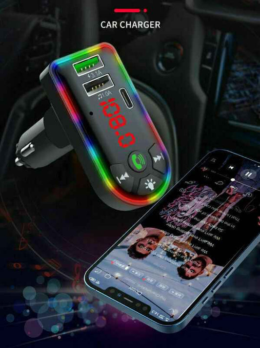 Car Bluetooth 5.0 MP3 Player FM Transmitter Radio 3.1A Fast Charger Adapter Lots - NOMAN STORE LLC