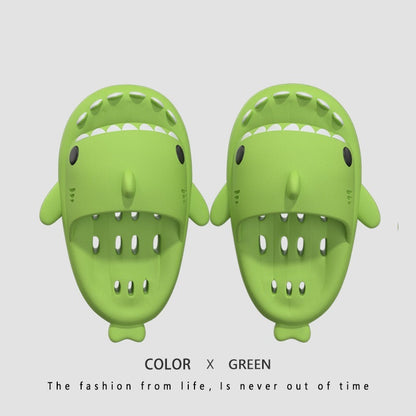 Shark Slippers With Drain Holes Shower Shoes For Women Quick Drying Eva Pool Shark Slides Beach Sandals With Drain Holes - NOMAN STORE LLC